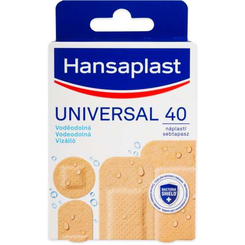 HANSAPLAST Universal - Voděodolná náplast, 40 ks